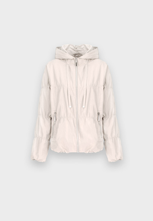 Przeciwdeszczowa kurtka oversize w kolorze jasnego beżu