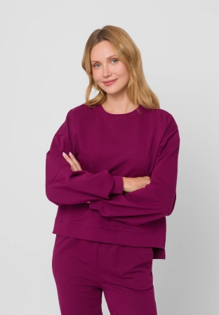 Bluza dresowa w kolorze bordowym