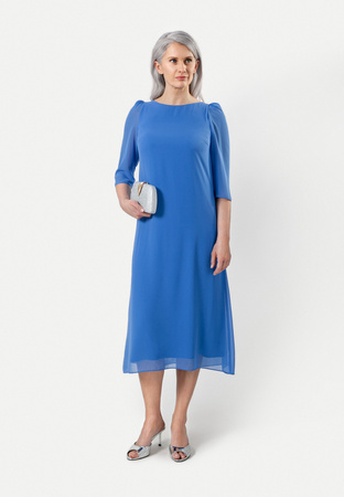 Elegancka niebieska sukienka