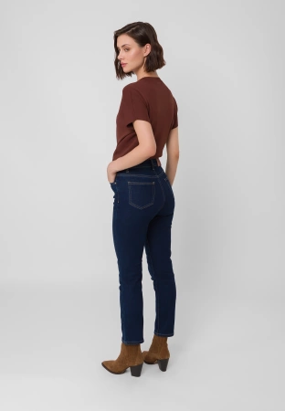 Jeansy slim fit w kolorze granatowym