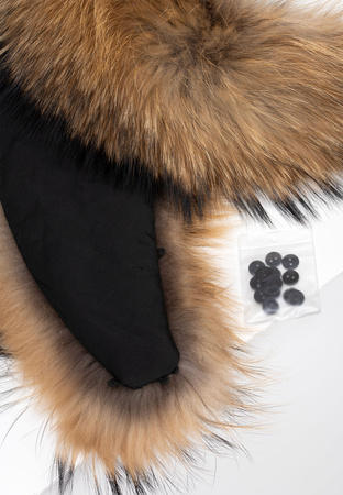 Krótki szal z naturalnego futra