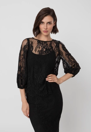 Koronkowa bluzka z topem