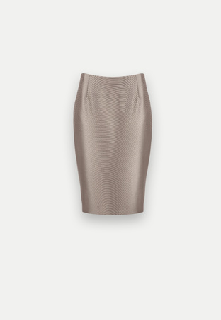 Spódnica z połyskiem w kolorze kamiennego beżu