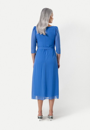 Elegancka niebieska sukienka