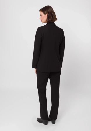 Czarny dwurzędowy żakiet