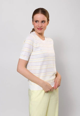 Dzianinowa bluzka w żółte paski