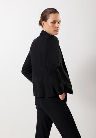 Taliowany czarny żakiet