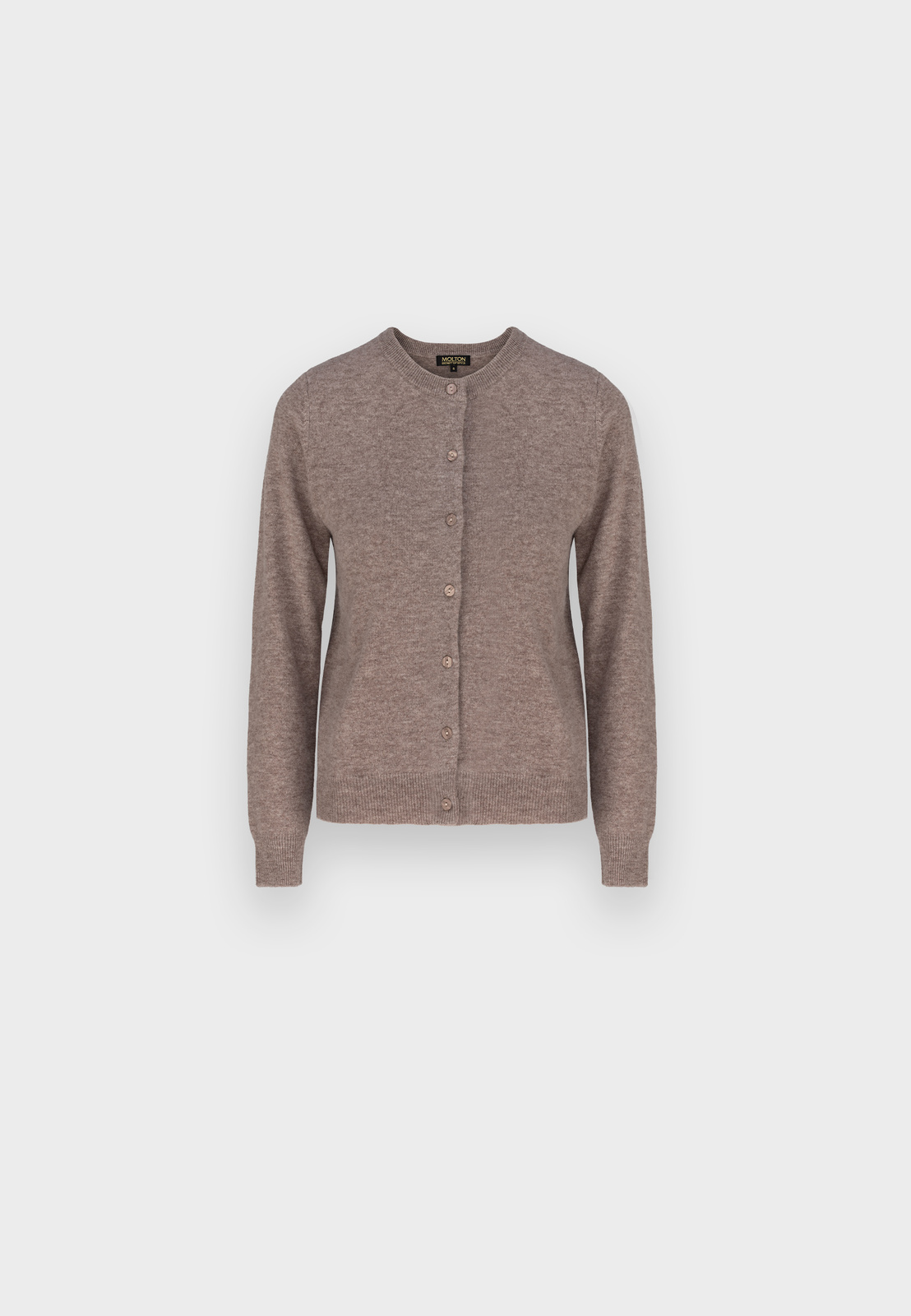 Brązowy wełniany kardigan