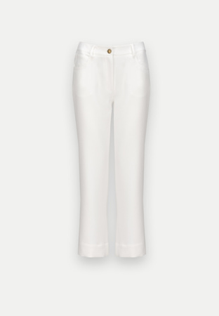 Spodnie cropp w kolorze ecru