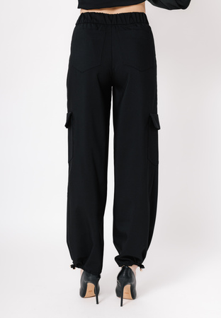 Szerokie spodnie z troczkami