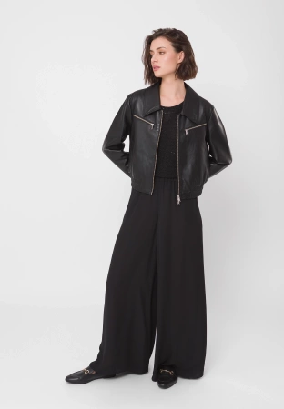 Spodnie palazzo z szeroką nogawką