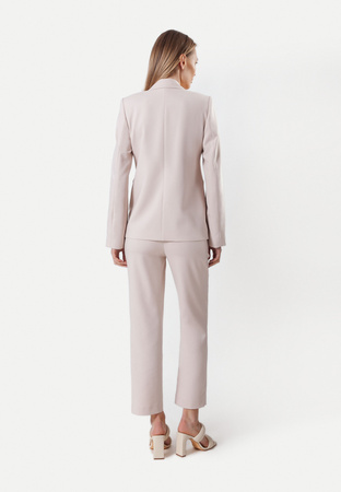 Beżowy żakiet z wiskozy