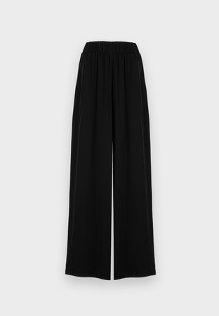 Czarne wiskozowe spodnie