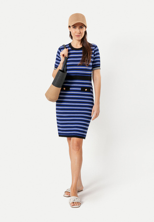 Dzianinowa sukienka w paski