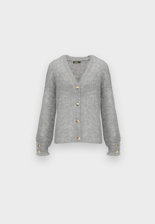 Szary kardigan z alpaką