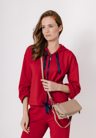 Bawełniana bluza w czerwonym kolorze