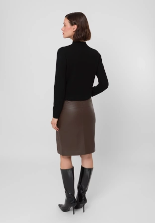 Czarny półgolf 100% wełna