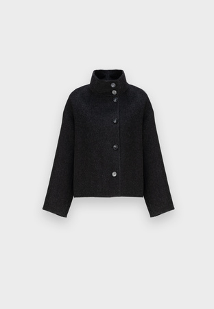 Czarna kurtka double face