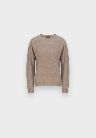 Wełniany sweter w kolorze beżowym