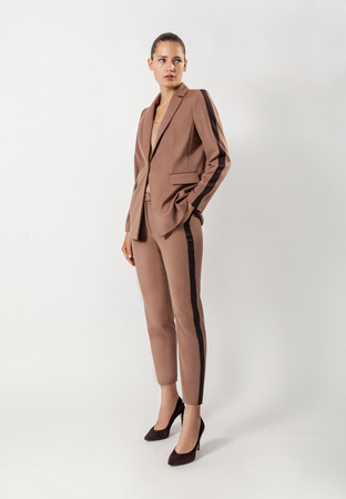 Brązowe cygaretki z lampasem