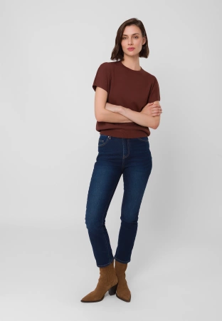 Jeansy slim fit w kolorze granatowym