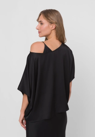Wiskozowa bluzka z kimonowym rękawem