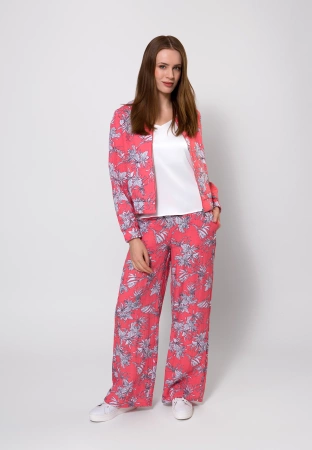 Bomberka z wiskozą w białe kwiaty