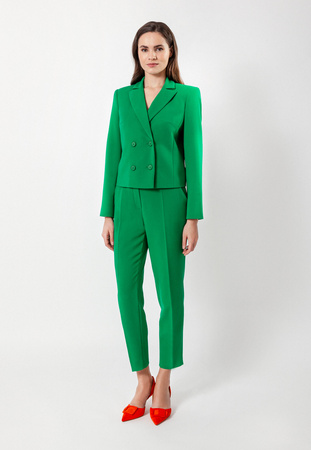 Krótki zielony żakiet