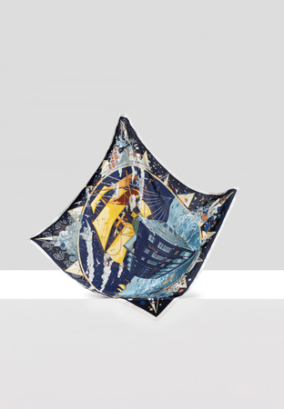 Jedwabna apaszka z żaglowcem