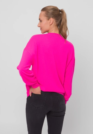 Kaszmirowy sweter w kolorze różowym