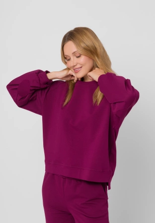 Bluza dresowa w kolorze bordowym