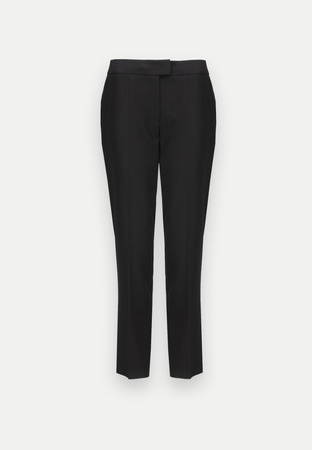 Czarne spodnie z prostą nogawką