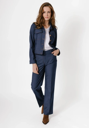 Krótka kurtka a'la jeans z wiskozą