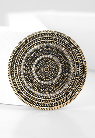 Okrągła broszka na magnes