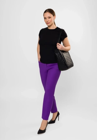 Czarny t-shirt z wiskozą