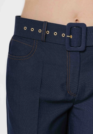 Szerokie spodnie a'la jeans z wiskozą