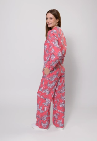 Bomberka z wiskozą w białe kwiaty