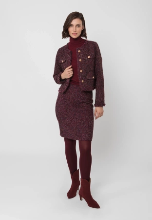 Krótki żakiet w stylu chanel