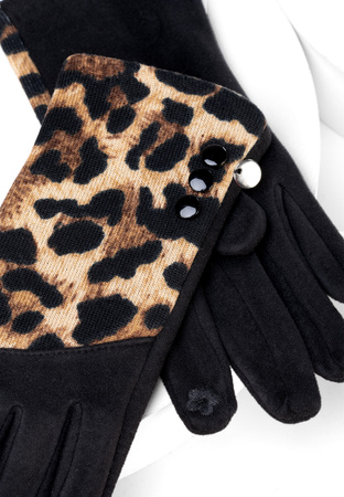 Rękawiczki w panterkę