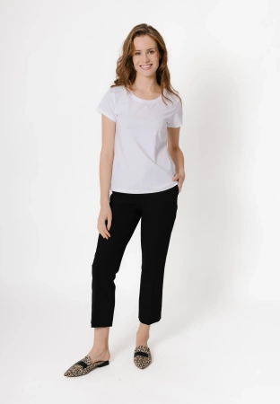 Biały bawełniany t-shirt