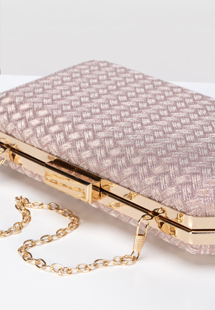 Wizytowa torebka w kolorze złotym