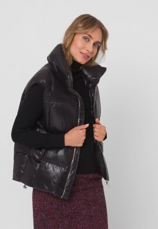 Puchowa kamizelka z naturalnym wypełnieniem