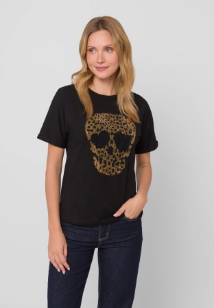 Bawełniany t-shirt z aplikacją