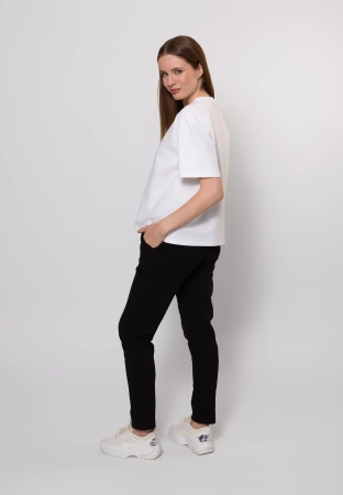 Bawełniane spodnie dresowe w kolorze czarnym