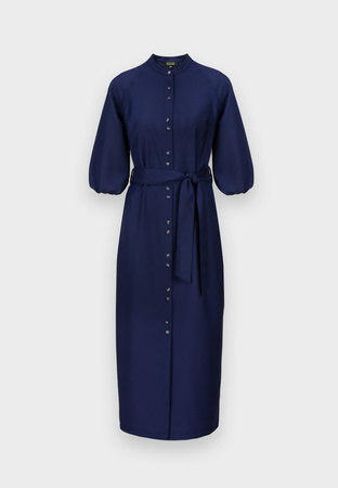 Długa sukienka zapinana na guziki