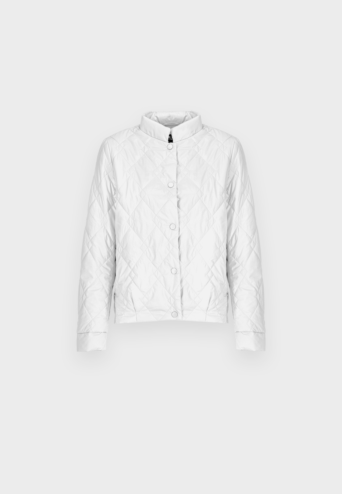 Biała pikowana kurtka
