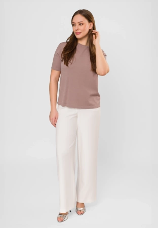 Beżowa bluzka z wiskozą