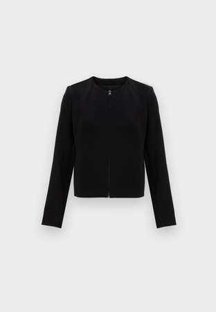 Krótki żakiet zapinany na suwak