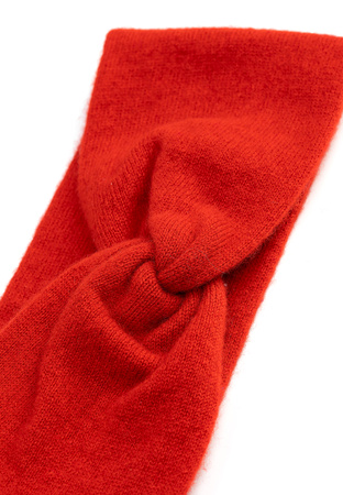 Czerwona kaszmirowa opaska