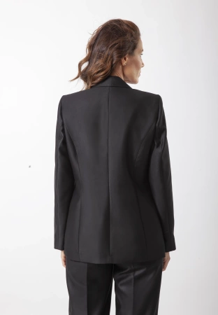 Żakiet z połyskiem na jeden guzik